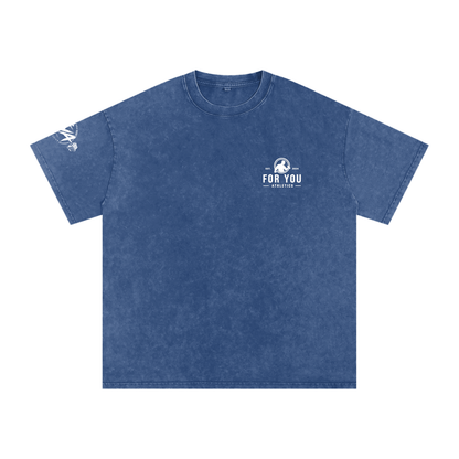 Snow Washed Oversized Cotton T-Shirt