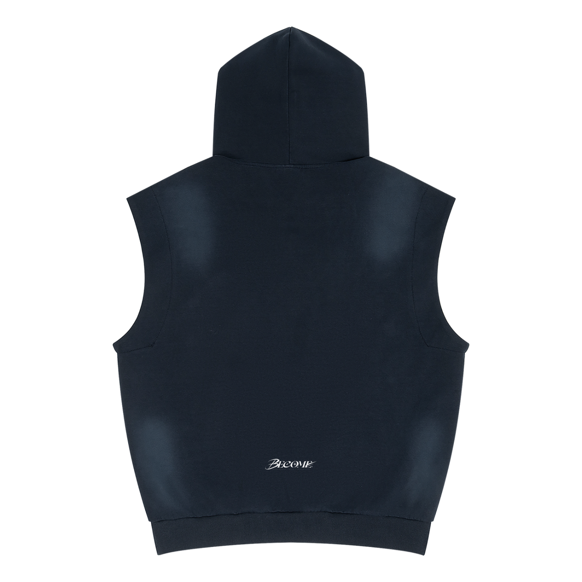 Unisex Vintage Wash Sun Fade Sleeveless Hoodie