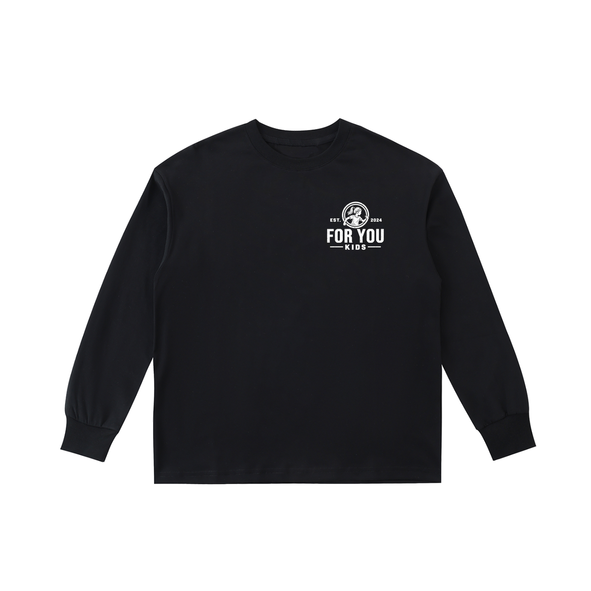 Kids' Quick-Dry Cotton Long-Sleeve Tee