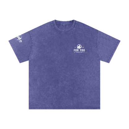 Snow Washed Oversized Cotton T-Shirt