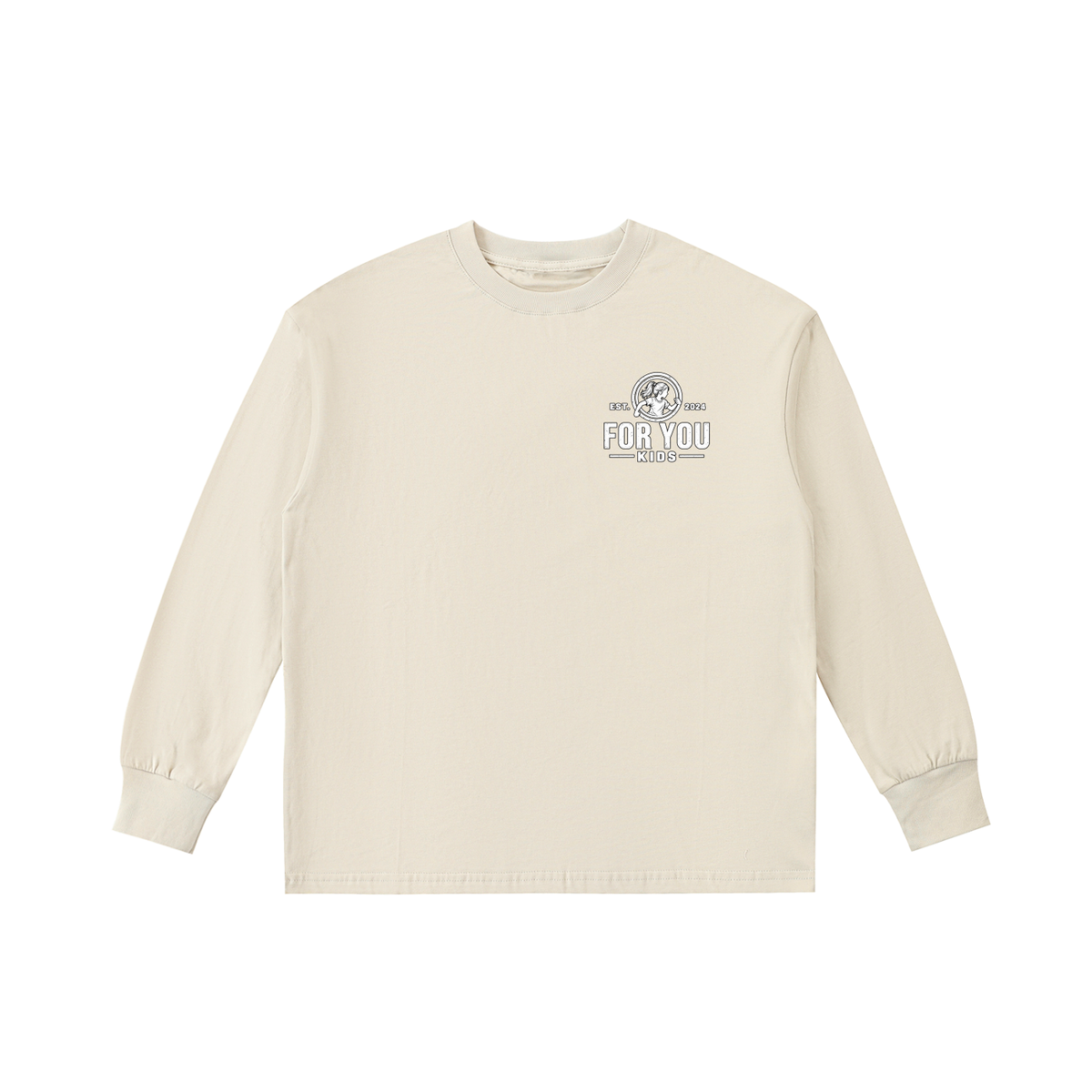 Kids' Quick-Dry Cotton Long-Sleeve Tee