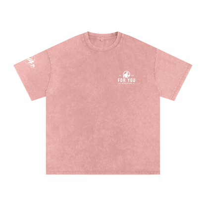 Snow Washed Oversized Cotton T-Shirt