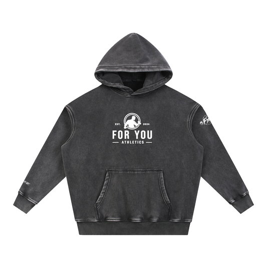 Snow Wash Fleece Oversize Hoodie