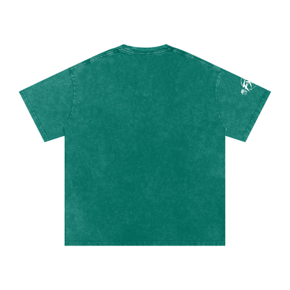 Snow Washed Oversized Cotton T-Shirt